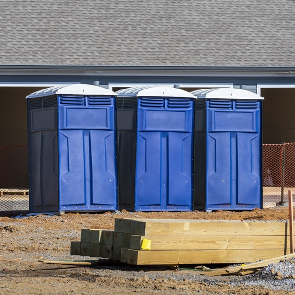 what is the maximum capacity for a single portable restroom in Middlefield Ohio